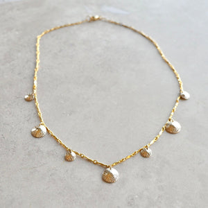 Gold Coins Necklace, Gold Confetti Necklace, Gold Drops Necklace, Gold Discs Necklace, Theia Necklace