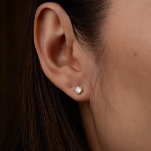 14K Diamond Stud Earrings - 0.5 Ct.