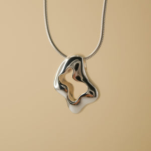 Molten Necklace - Silver / Gold