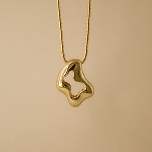 Molten Necklace - Silver / Gold