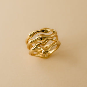 Molten Ring - Silver / Gold