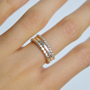 Sterling Silver Stacking Rings, Set of 3, Stackable Silver Rings, Sterling Silver