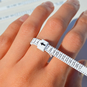 Ring Sizer, Adjustable, Reusable Plastic Ring Sizer, US Sizes