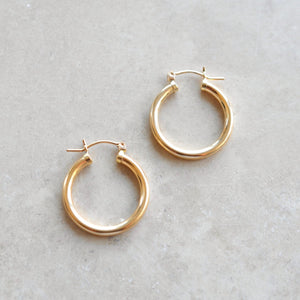 Gold Hoop Earrings, Large Gold Hoop Earrings, 14KT Gold Fill Hoops