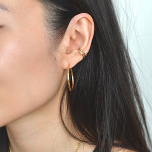 Solid Gold Hoop Earrings, 14KT Gold Hoops, Large Gold Hoop Earrings